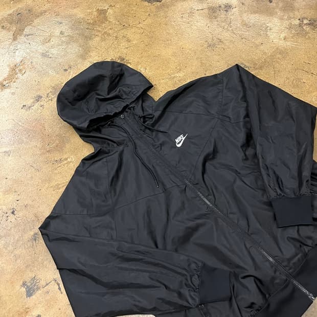 [정품/M] 나이키 블랙 바람막이 후드집업 b17