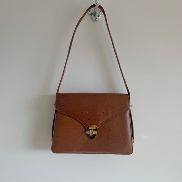 Pre owned 빈티지 레더 숄더백