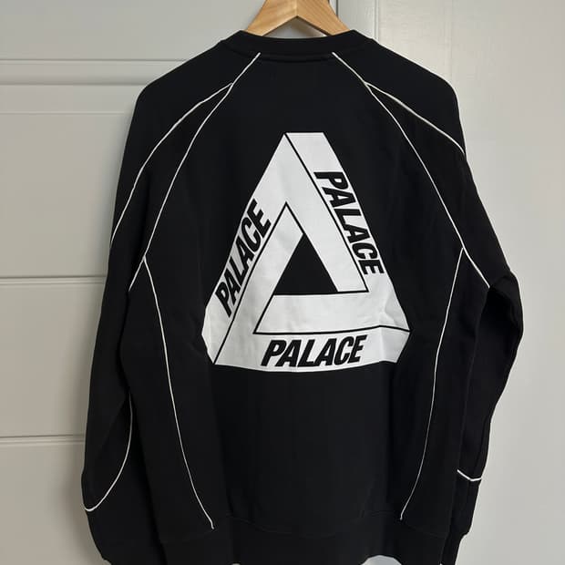 팔라스 보울 아웃 크루넥 맨투맨 블랙