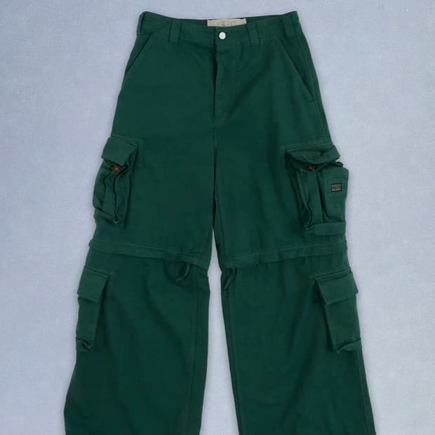 [S,M,L]이알엘 ERL 25fw ZIP-OFF 카고 팬츠/그린