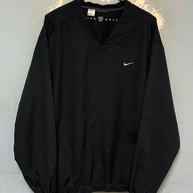 NIKE 나이키 골프 00s 반집업 블랙 바람막이 웜업 춘추 XL 105