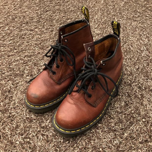 닥터마틴 브라운 워커 부츠