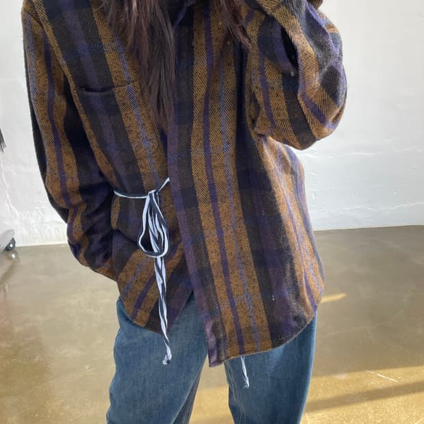 더일마 체크 자켓