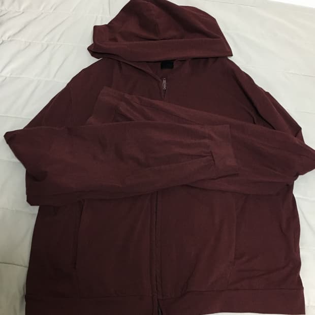 머듈 라운지 후드집업 초판 버건디 2사이즈
