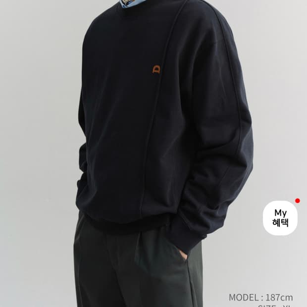 [Couple] Unisex dunst logo sweatshirt