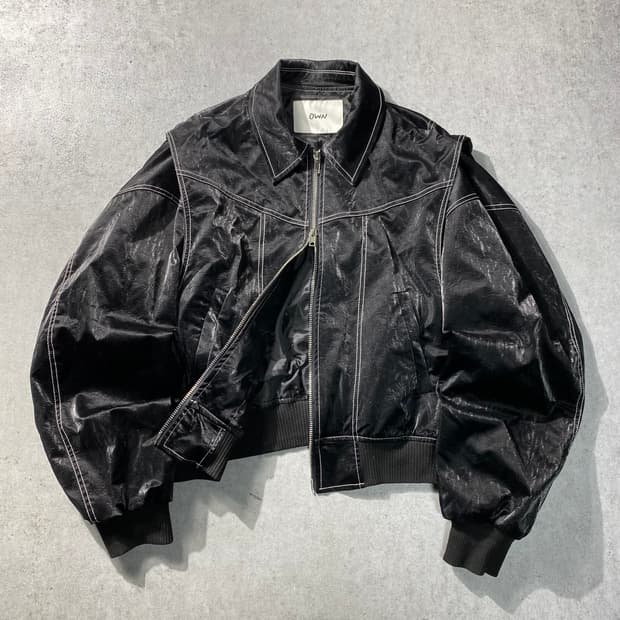 [F] OWN 투웨이 새틴 집업 자켓