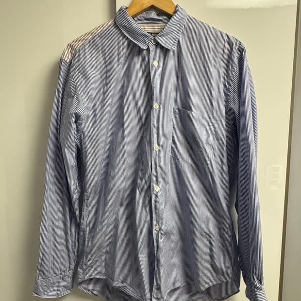 꼼데 옴므 듀스 스트라이프 셔츠 L