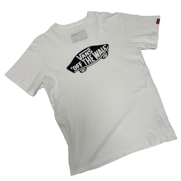 반스 오프 더 월 스케이트 로고 티셔츠