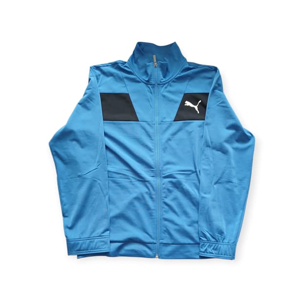 퓨마 스카이블루 집업 져지