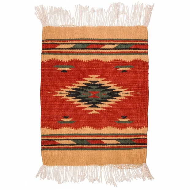 Vintage Native American Navajo Rug 25221