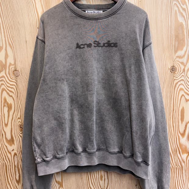 아크네 스튜디오 블러드 로고 스웻셔츠