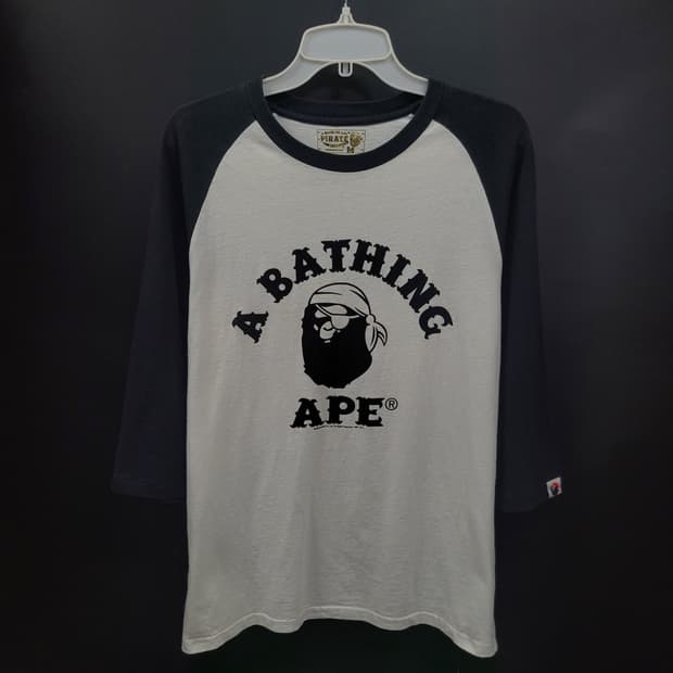 BAPE 베이프 파이레츠 스토어 빈티지 레글런 빅로고 셔츠