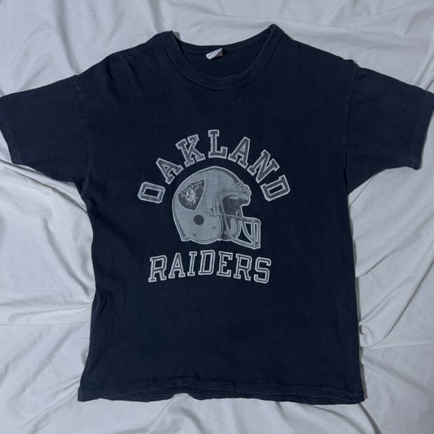 80s usa 챔피온 nfl 오클랜드 레이더스 티셔츠