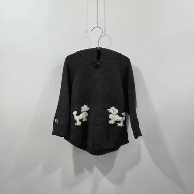 블루독 후드 니트 110/3Y 