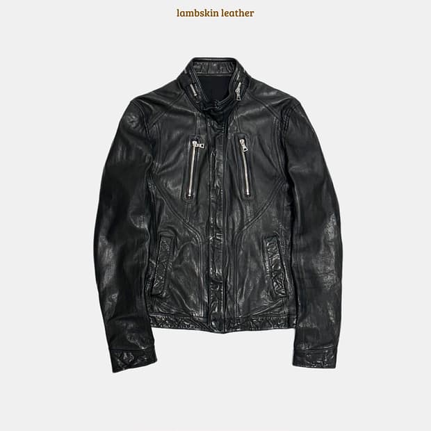 vintage 빈티지 슬림핏 양가죽 레더자켓