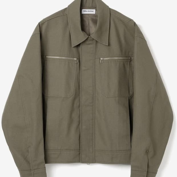 밀로아카이브 커버링 트러커 자켓(카키 베이지) M