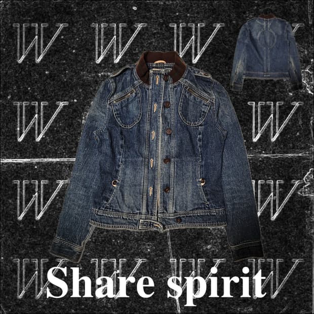 Share spirit archivedenim trucker jacket