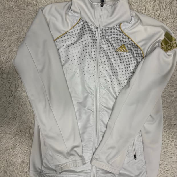 [M] 아디다스 빈티지 화이트골드 집업