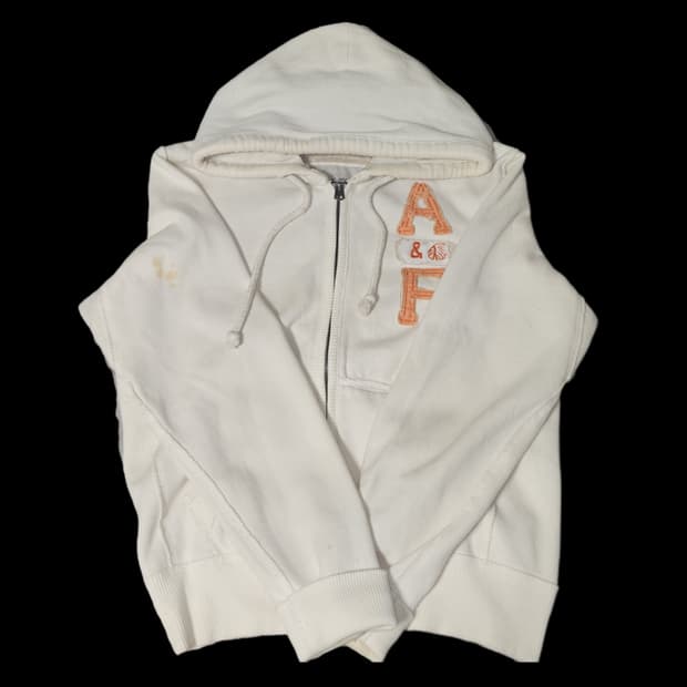 아베크롬비 아이보리 후드집업
