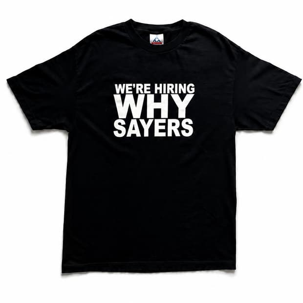 이케아 'WE'RE HIRING WHY SAYERS' 티셔츠 L