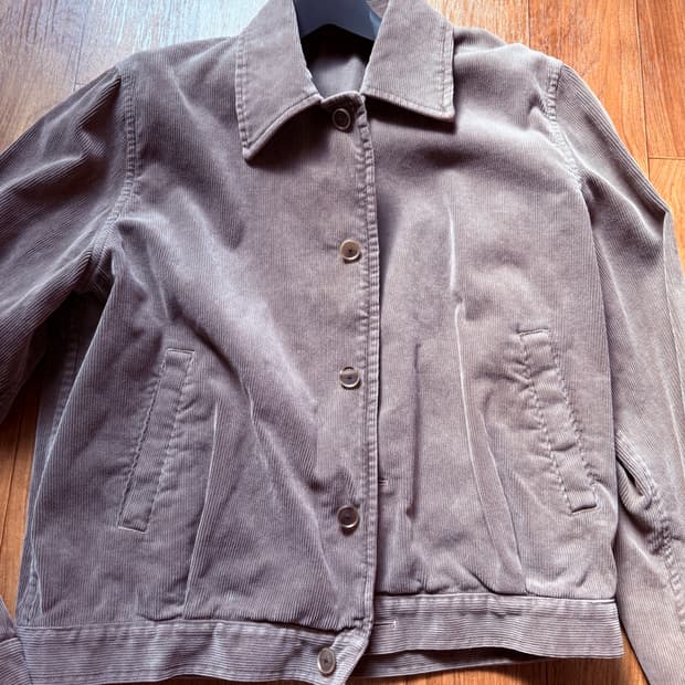 오라리 피그먼트 다이드 핀스 코듀로이 블루종 25AW 올리브 브라운 4