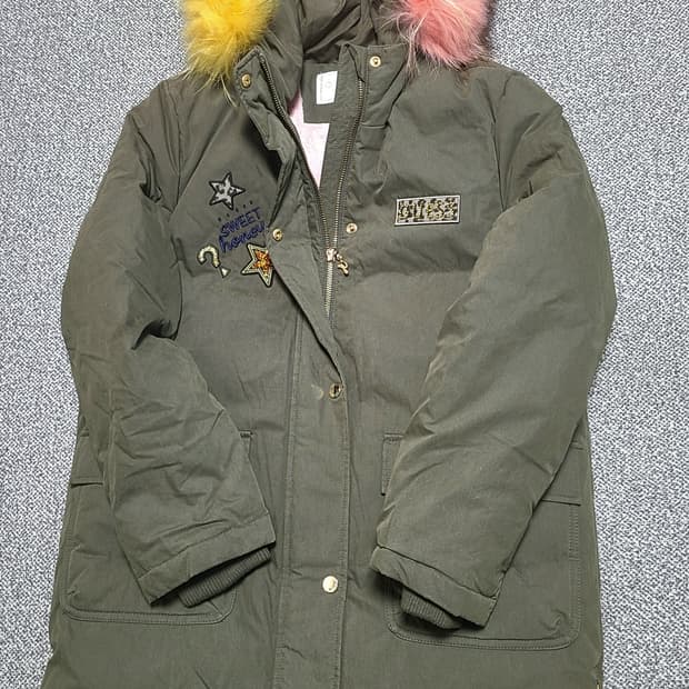 Guess 여아 덕다운  롱패딩 155  - 75