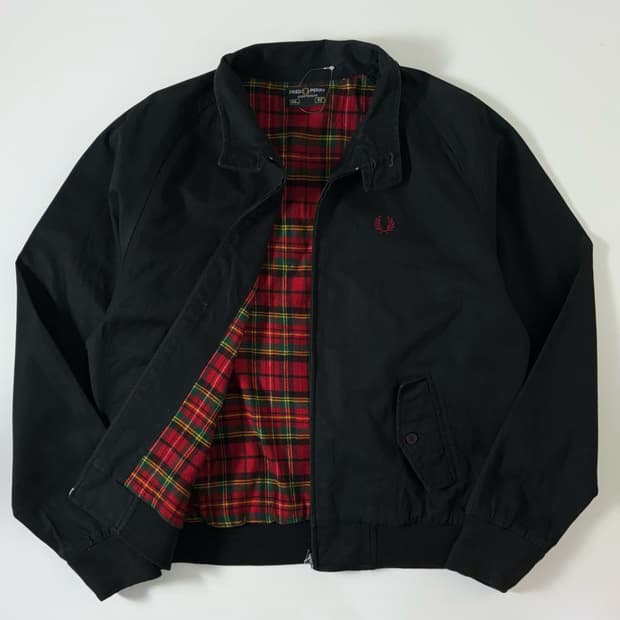 Fred perry  프레드 페리 90,s 타탄체크 바라쿠다 해링턴 자켓