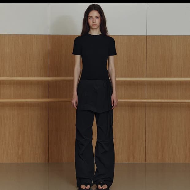Le skirt layered pants