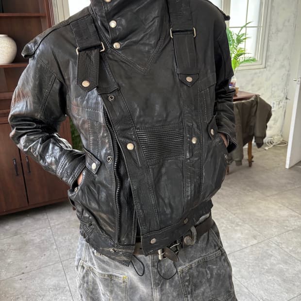빈티지 레더 자켓