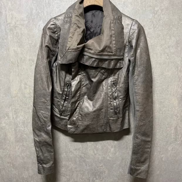 Rick owens 릭오웬스 나스카 골드 레더 자켓