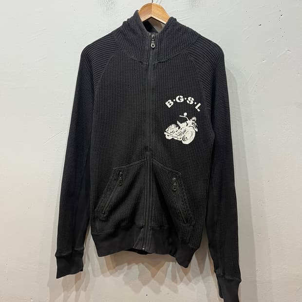 RUBBERSOUL SPORTWEAR 와플 후드집업 M