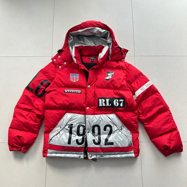 폴로 랄프로렌 P-WING 1992 RL67 스타디움 다운자켓 M