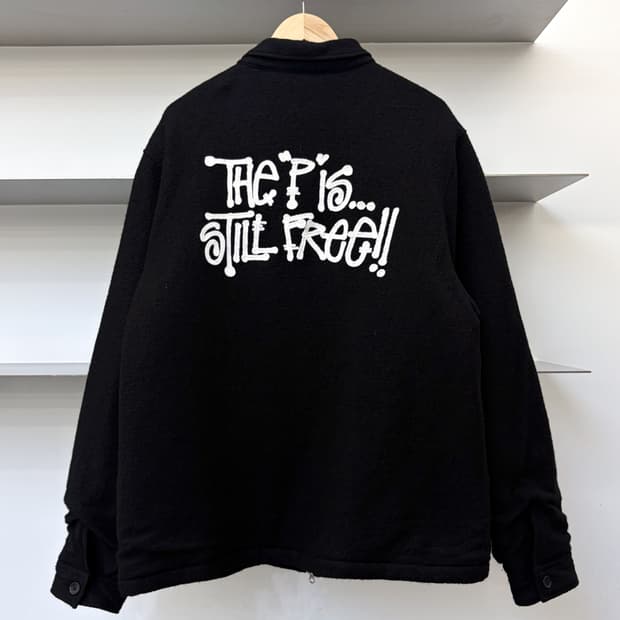 스투시X파타 19FW 보일드 울 오버 셔츠