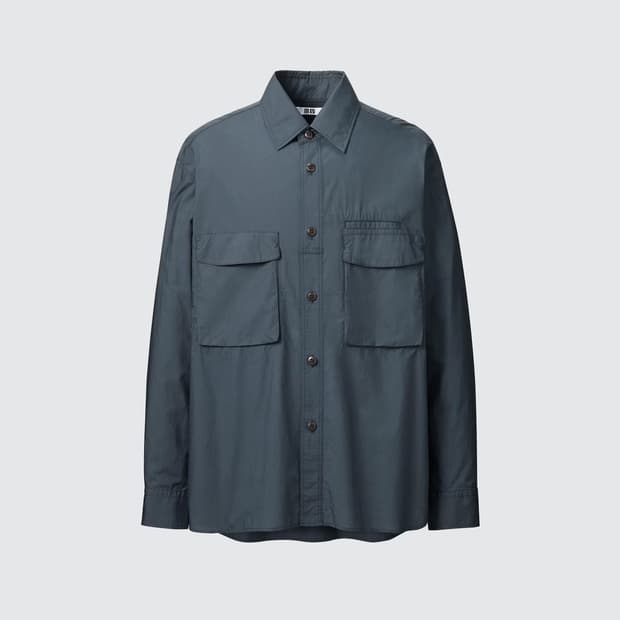 유니클로 U 유틸리티 오버사이즈 셔츠 XL