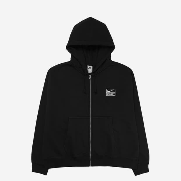 스투시 나이키 나투시 후드집업 블랙 L