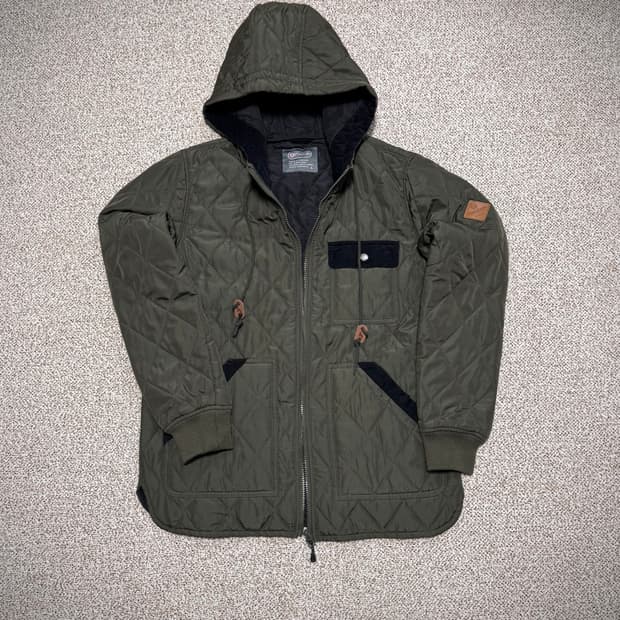 아웃도어프로덕츠 퀼팅 후드 자켓 L 카키