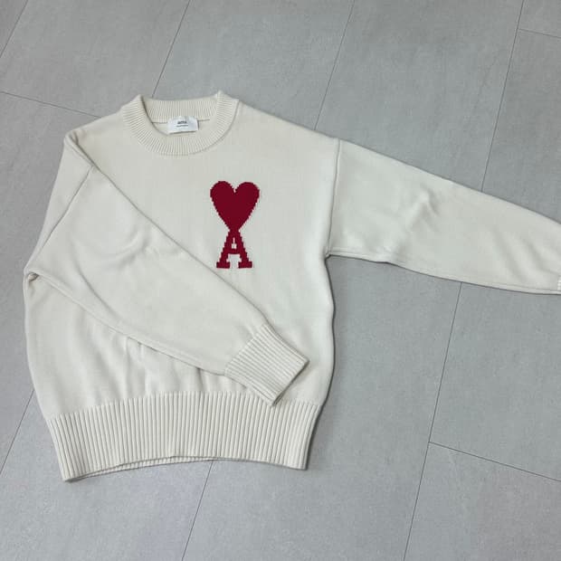 아미 니트 빅로고 M