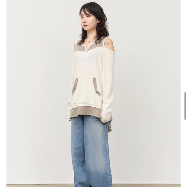 하이파이펑크 오프숄더 롱슬리브