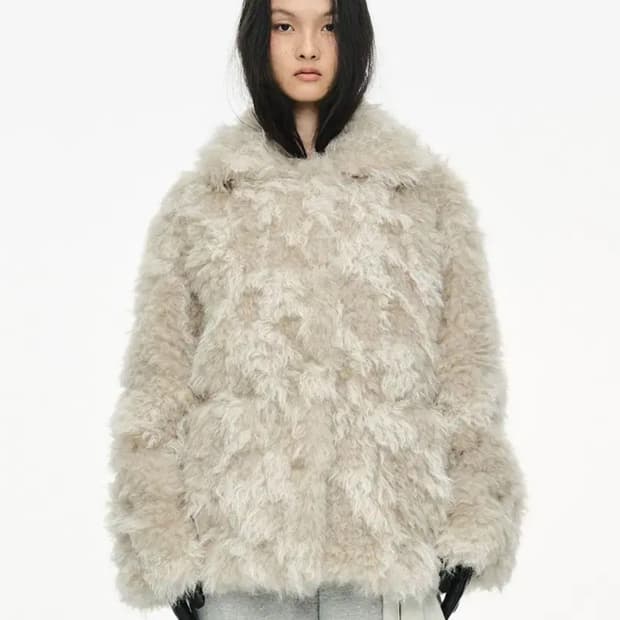 [장원영착용] 세릭 퍼자켓 Mixed Fur Jacket