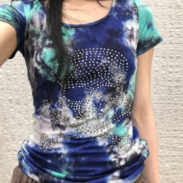 Blue Riot Skull Tee