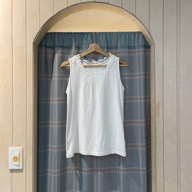 일본빈티지 페어리 핀턱나시