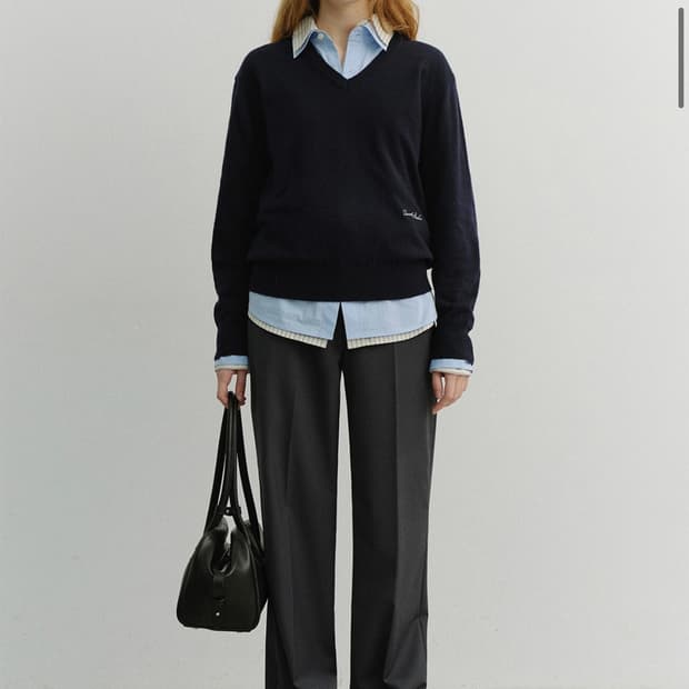 던스트 STRAIGHT SLACKS 슬랙스 차콜 그레이 S