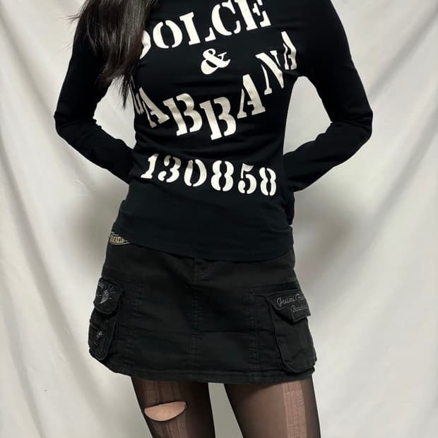 돌체앤가바나 슬림 긴팔티