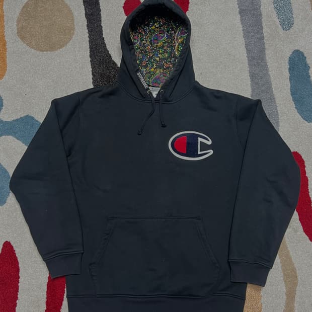 슈프림 챔피온 후드티 L