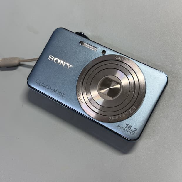 소니 디지털 카메라 빈티지 디카 사이버샷 DSC-WX50 하늘색