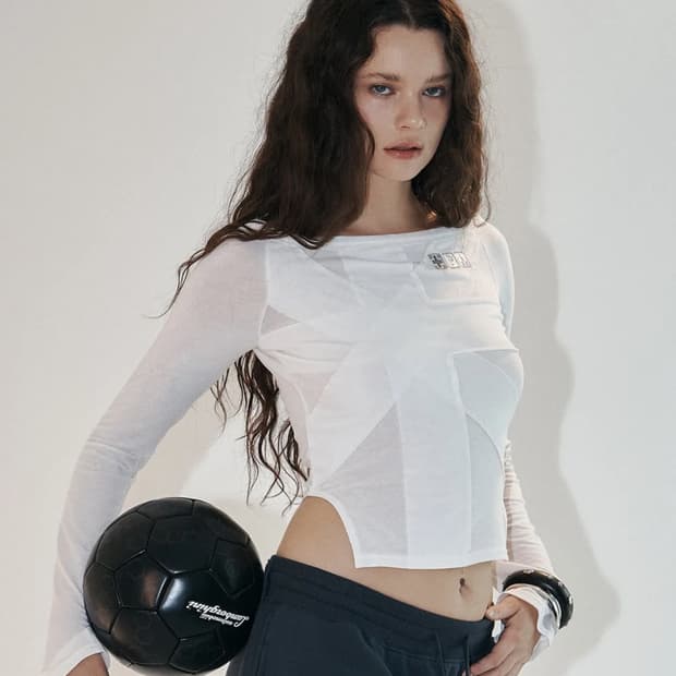 플리즈노팔로우 메디 유니온 잭 롱슬리브 화이트 플노팔