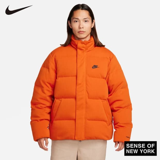 NIKE 나이키 써마핏 오버사이즈 푸퍼 오렌지