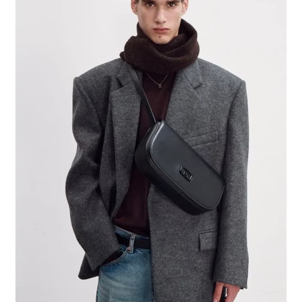 [M] 렉토 오버사이즈 버진 울 싱글 코트 블레이저