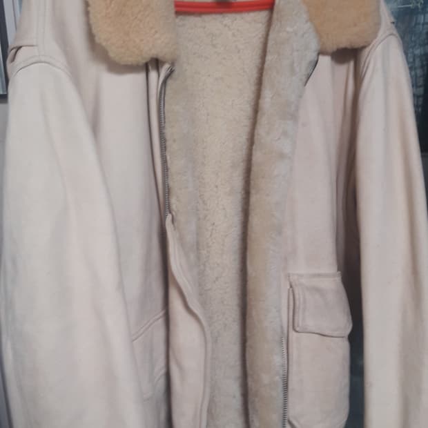 폴로 양가죽  무스탕 자켓M