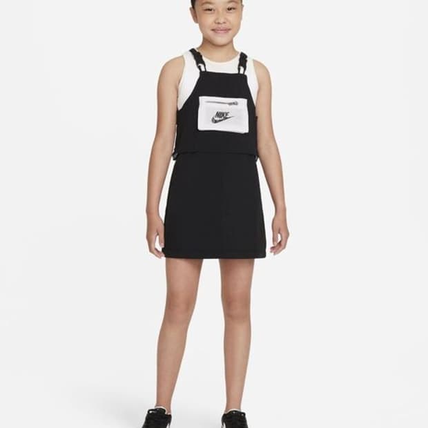 [[키즈 M(10-12), 새상품급] 나이키(NIKE) 멜빵 치마k58